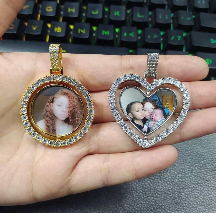 Rotating Photo Necklace